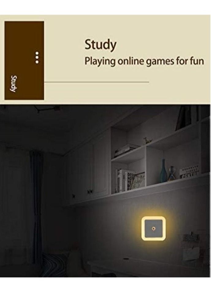 COOLBABY Plug-in LEDs Night Light Warm White Energy Saving Lighting Sensor for Living Room Bedroom Hallway Stairs