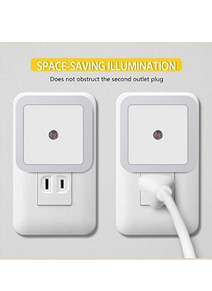 COOLBABY Plug-in LEDs Night Light Warm White Energy Saving Lighting Sensor for Living Room Bedroom Hallway Stairs