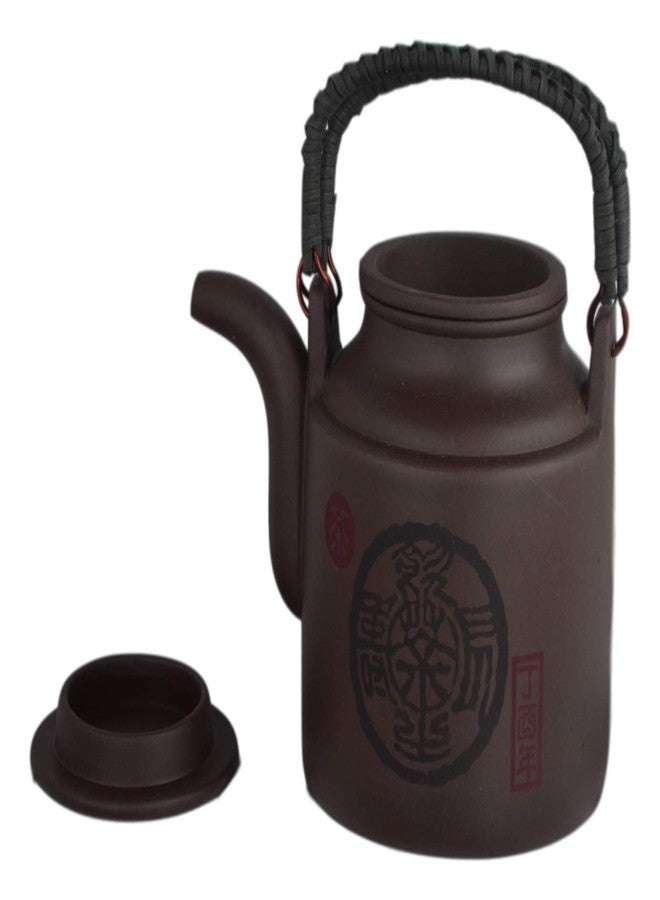Festcool Yixing Zisha Purple Clay Purple Sand Tea Pot, Zi Sha Teapot, 5" H - Image 3