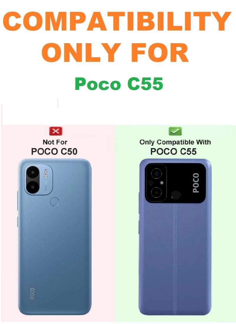 Tempered Glass Screen Protector Clear Designed For Xiaomi Poco C55 Full Screen Coverage And Bubble Free - Image 3