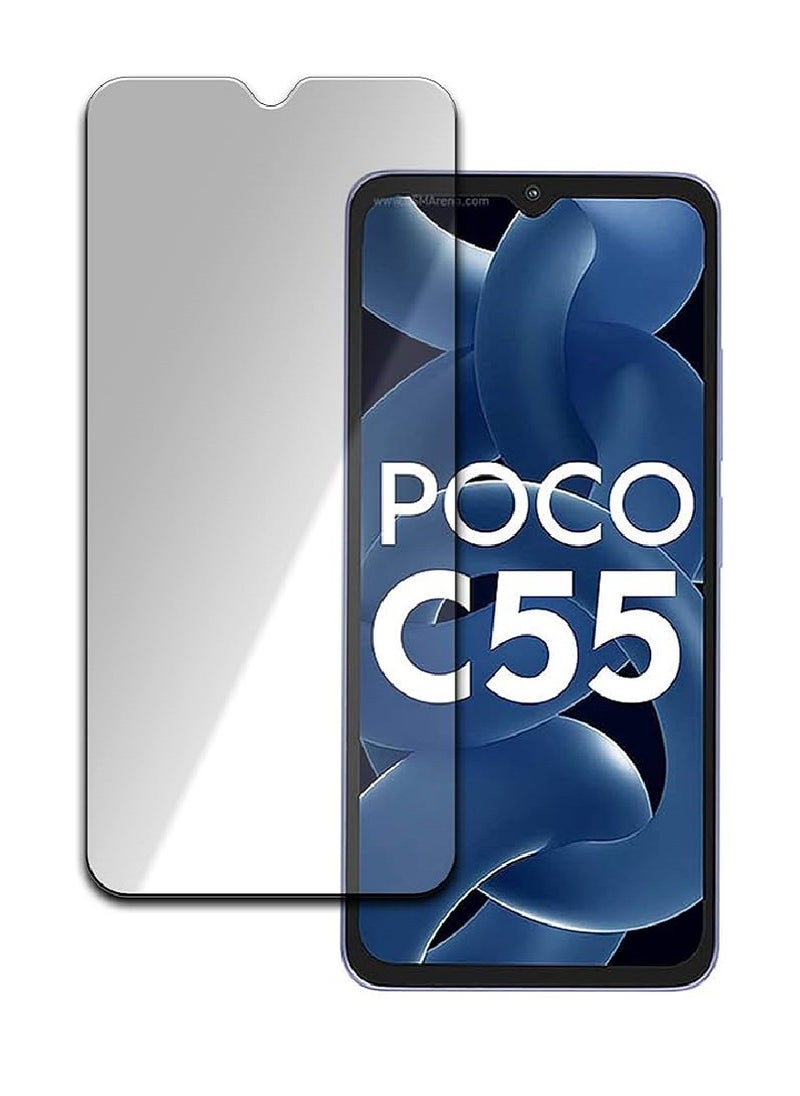 Tempered Glass Screen Protector Clear Designed For Xiaomi Poco C55 Full Screen Coverage And Bubble Free - Image 1