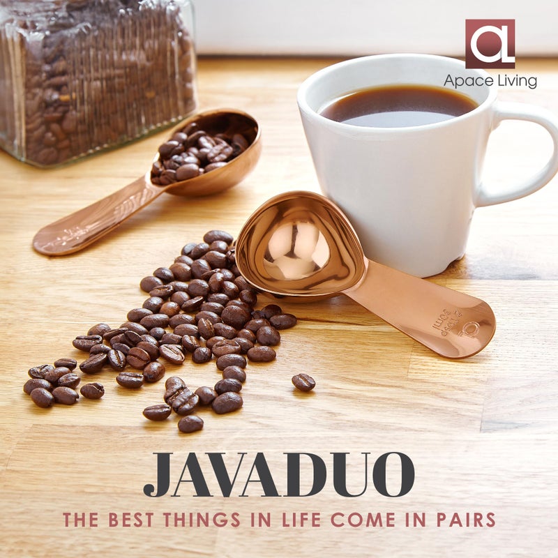 Apace Living Coffee Scoop (Set of 2) - 2 Tablespoon (2 Tbsp / 1/8 Cup / 1 oz) - The Best Stainless Steel Measuring Spoons for Coffee, Tea, and More - Image 2