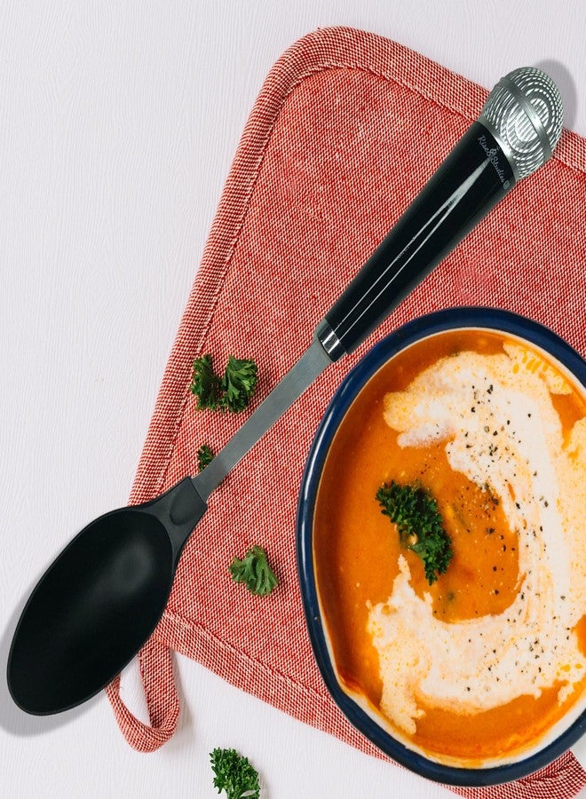 Rise8 Studios Microphone Spoon Kitchen Utensil - Fun Novelty Cooking Gadget & Unique Gift for Musicians, Singers, Karaoke Stars - Music Themed Housewares - Image 2