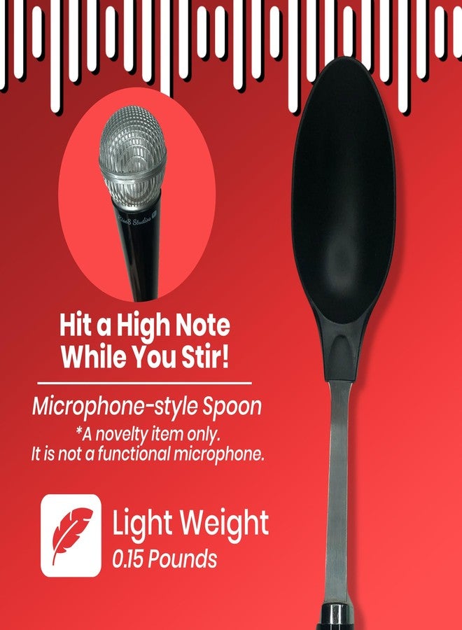 Rise8 Studios Microphone Spoon Kitchen Utensil - Fun Novelty Cooking Gadget & Unique Gift for Musicians, Singers, Karaoke Stars - Music Themed Housewares - Image 4
