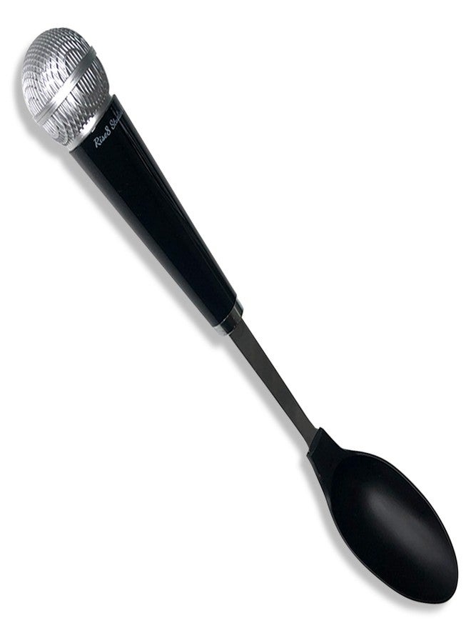 Rise8 Studios Microphone Spoon Kitchen Utensil - Fun Novelty Cooking Gadget & Unique Gift for Musicians, Singers, Karaoke Stars - Music Themed Housewares - Image 1