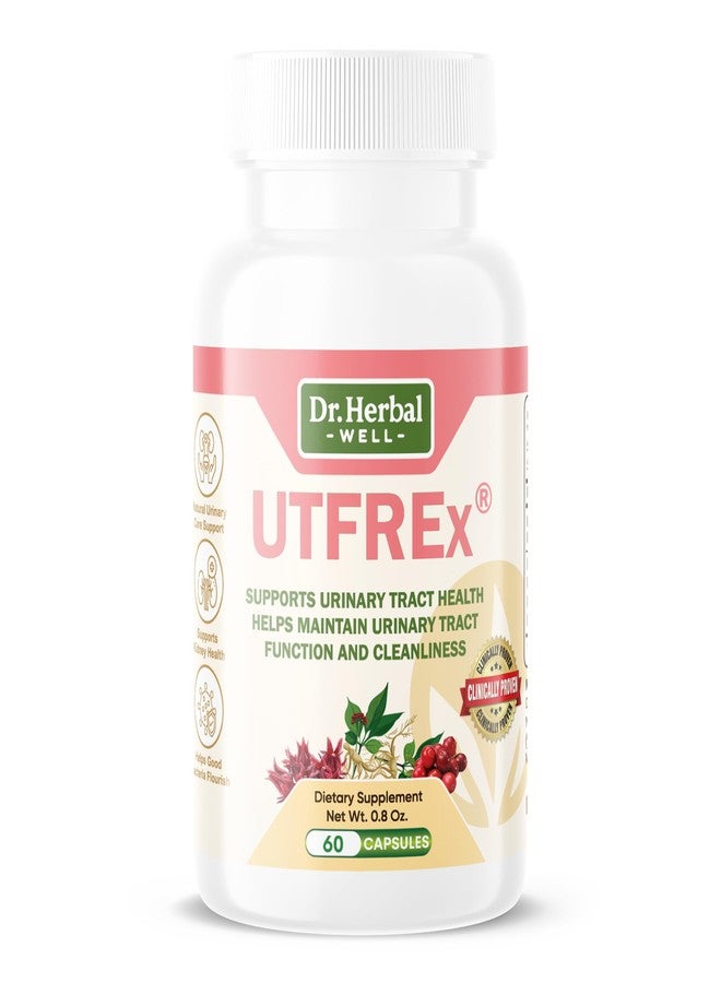 DR. HERBAL WELL دكتور هيربال ويل يتفريكس، مكمل غذائي مثبت سريريًا لصحة المسالك البولية، يدعم صحة المسالك البولية، ينظف ويحمي (خالٍ من البروبيوتيك والمانوز) - 60 كبسولة - Image 1