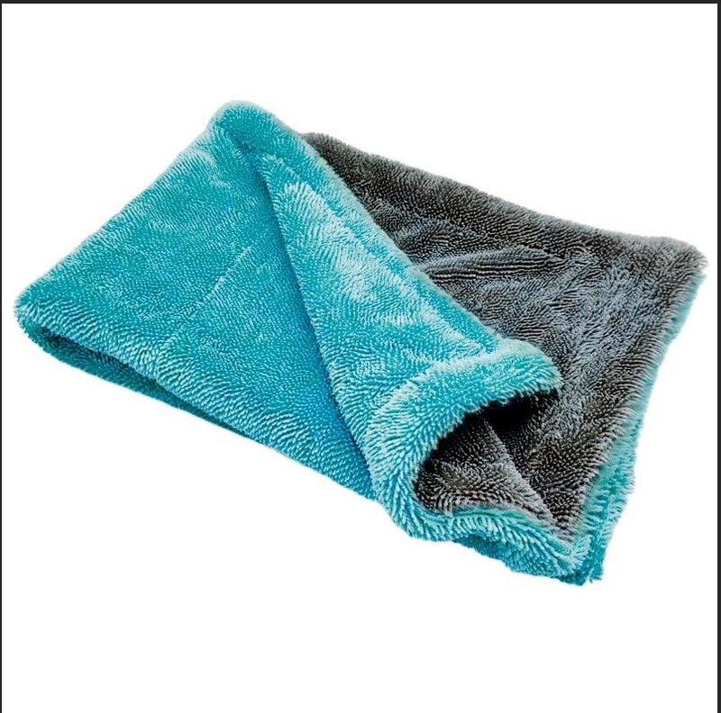 MAXOSHINE 1200 GSM Microfiber Cloth for Car Drying and Detailing Super Absorbent Cleaning Cloth with Edgeless Design Twisted Loop Towel Plush Pile/Lint Free (40 x 40 cm) - Image 1
