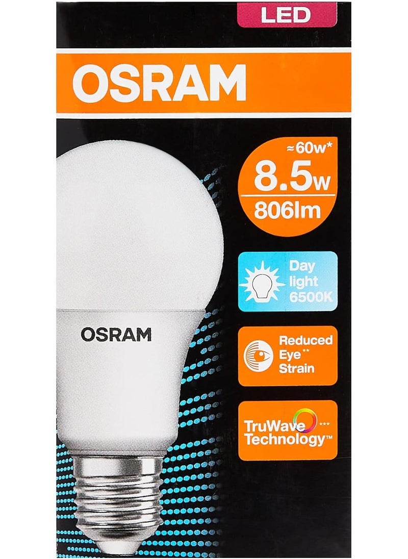 أوسرام مصباح LED كلاسيكي A 60 من OSRAM بقوة 8.5 واط، لون أبيض بارد، OS-LED-CLA-8.5W-C-FS  - Image 2