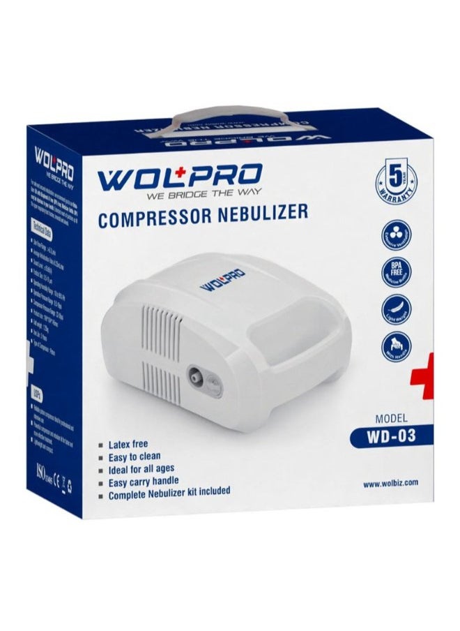 WOLAID Wolpro Compressor Nebulizer WD03 With Complete Kit  - Image 1