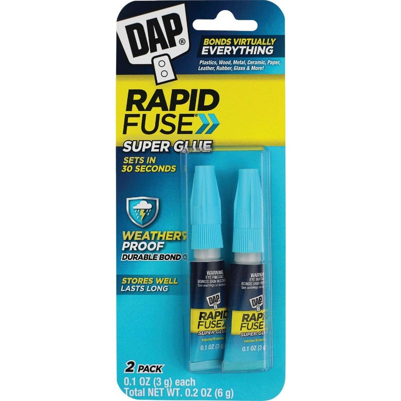 Dap RapidFuse 0.1 Oz. Clear Multi-Purpose Adhesive Tube (2-Pack) - 1 Each - Image 1