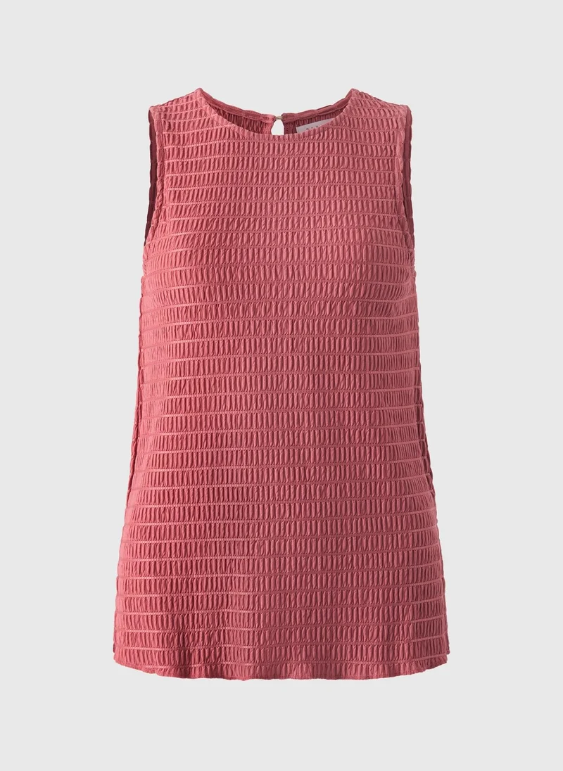 Matalan Rust Textured Co Ord Vest Top