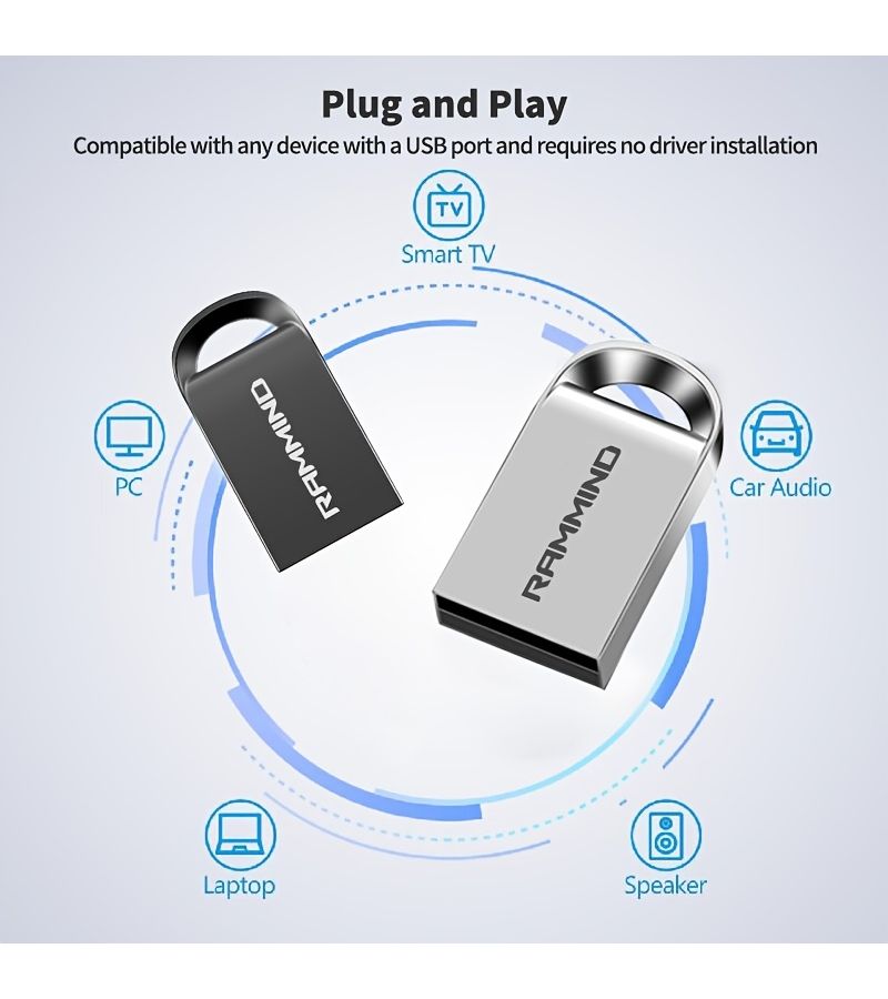 128GB Thumb Sized USB 2.0 High Speed Flash Drive 8G Black For PC Laptop Tablet Mobile Phone Car Audio Game Console - Image 2