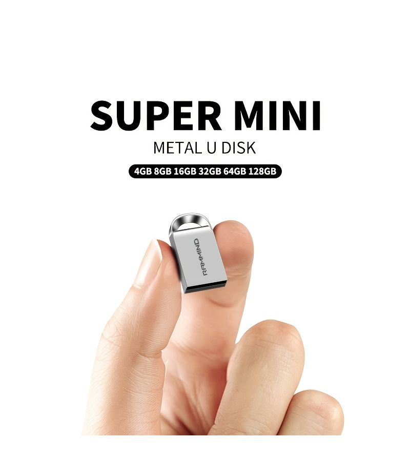 128GB Thumb Sized USB 2.0 High Speed Flash Drive 8G Black For PC Laptop Tablet Mobile Phone Car Audio Game Console - Image 3