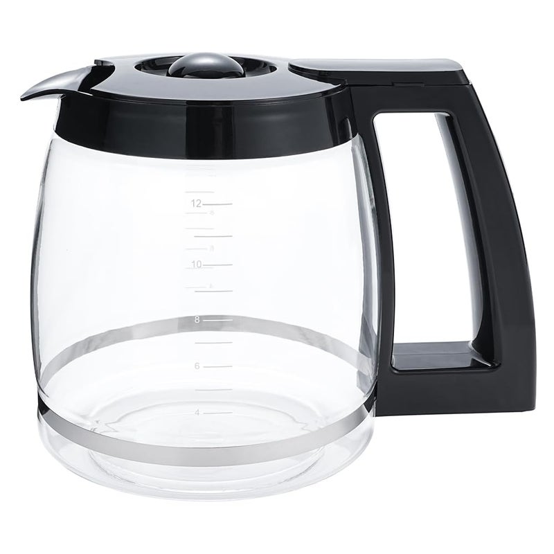 NelsMich DGB-400, DGB-400NAS, SS-15, SS-15P1, SS-16, SS-4N1(NAS), SS-GB1(NAS), CHW-16 Glass Coffee Carafe Replacement for Cuisinart Coffee Maker 12-Cup Pot Replace DGB-400CF, SS-15/16CRF, SS-4N1CRF, CHW-16CRF. - Image 5