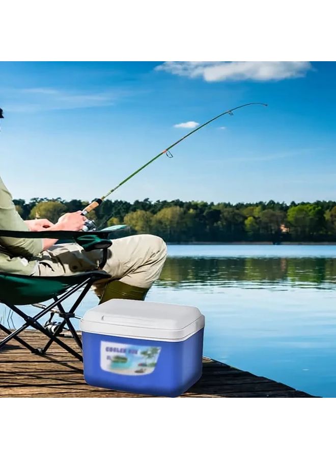 Blue 5L Portable Insulated Cooler Box For Outdoor Camping Fishing Picnic BBQ - Image 5