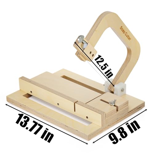 Coloch Wood Soap Cutter, Adjustable Soap Cutting Tool Single Wire Soap Slicer Cutting Tool Handmade Soap Cutting Making Supplies for Making DIY Soap, Cutting Butter, Cheese - Image 2