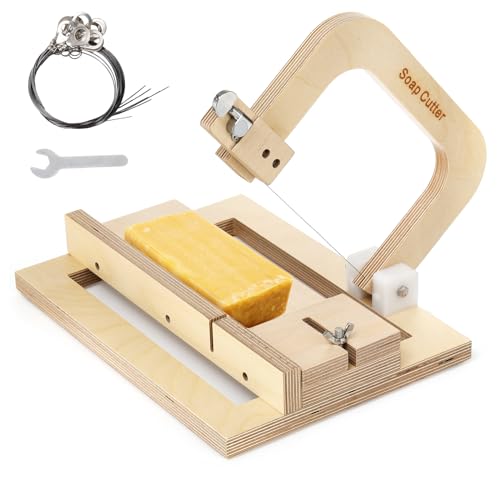 Coloch Wood Soap Cutter, Adjustable Soap Cutting Tool Single Wire Soap Slicer Cutting Tool Handmade Soap Cutting Making Supplies for Making DIY Soap, Cutting Butter, Cheese - Image 1