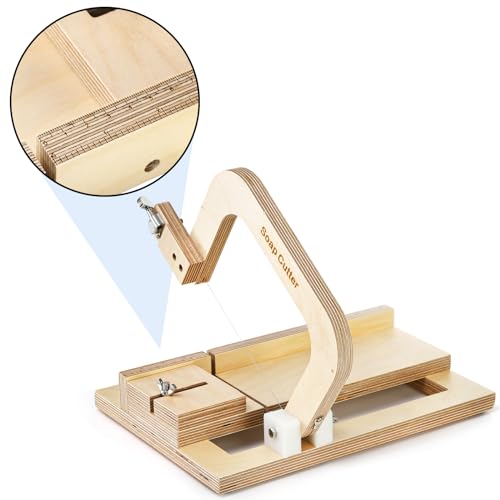 Coloch Wood Soap Cutter, Adjustable Soap Cutting Tool Single Wire Soap Slicer Cutting Tool Handmade Soap Cutting Making Supplies for Making DIY Soap, Cutting Butter, Cheese - Image 5