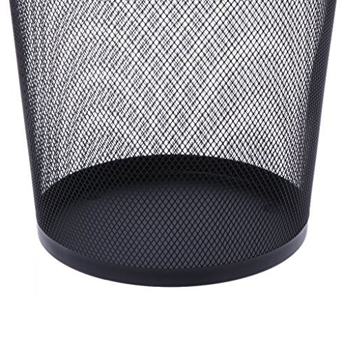 PUFFIN Mesh Wastebasket Round Trash Can Recycling Bin Office Tools Supplies, Pack of 3 - Image 2