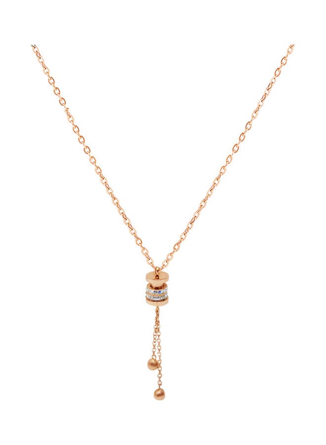 AIWANTO Stone Studded Pendant Necklace - Image 1