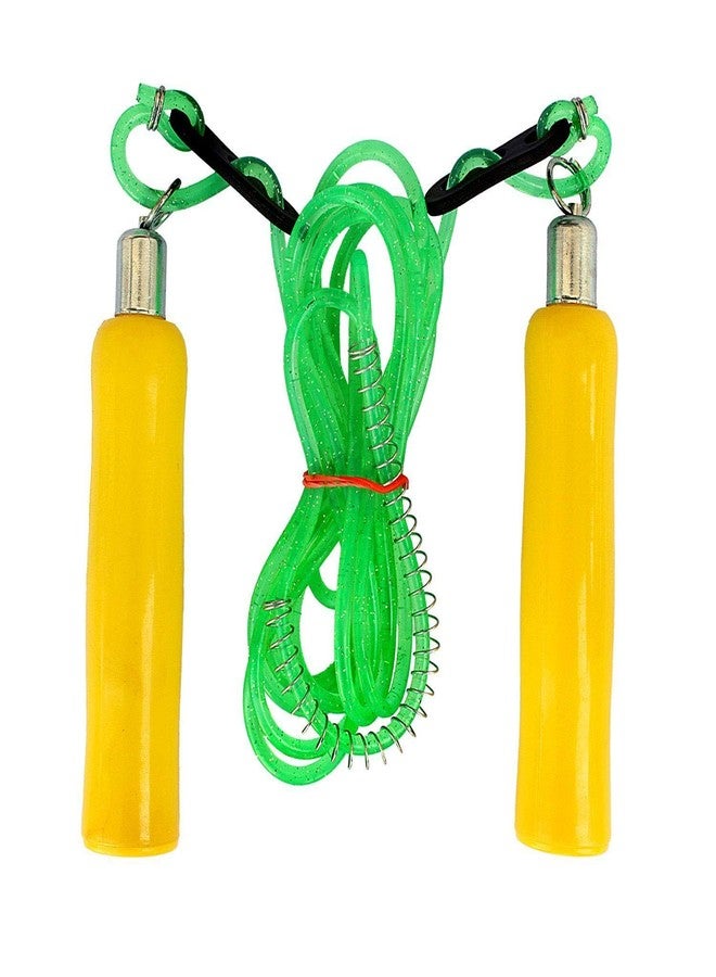 TEMPEST Adjustable Skipping Rope for Gym Training, Exercise and Workout with Wooden Handle and Heavy Plastic Rope for UNISEX - Image 4