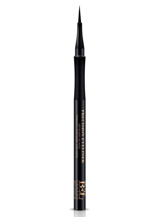 BL BEL London Waterproof Precision Eyeliner - Intense Black With Excess Oil Absorption, Classy Matte Finish And Easy Felt Tip Applicator Brush - Black Eyeliner Pencil- Professional Results - Image 2