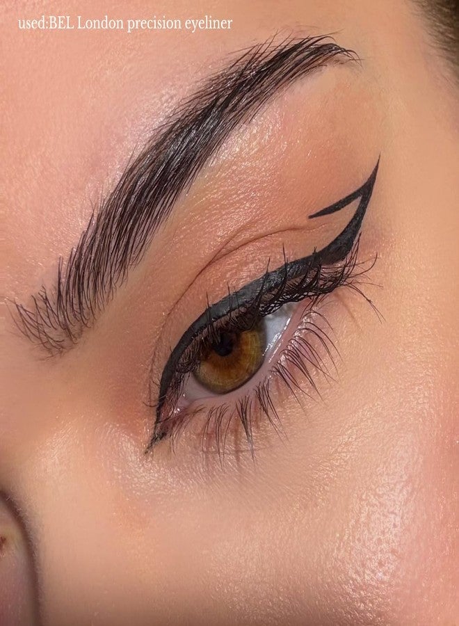 BL BEL London Waterproof Precision Eyeliner - Intense Black With Excess Oil Absorption, Classy Matte Finish And Easy Felt Tip Applicator Brush - Black Eyeliner Pencil- Professional Results - Image 5