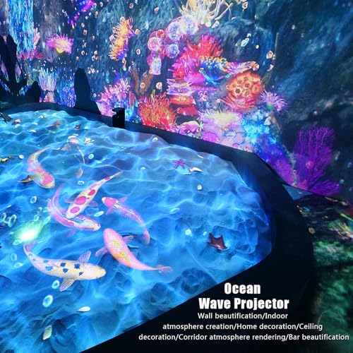 SPOOBOOLA Party Lights Starry Sky Projector Ocean Wave Projector 3 in 1, DJ Dicso Ball Home Light with Remote Control, Suitable Parties Night Light Bedroom Home Theater Ceiling Room Decor Magic Corridor - Image 5