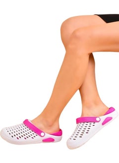 Liger Comfort Eva Sole Slippers White Pink  - Image 2