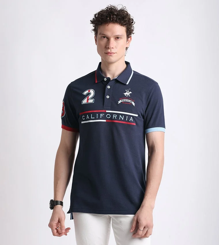 Logo Embroidered Short Sleeves Polo T-Shirt