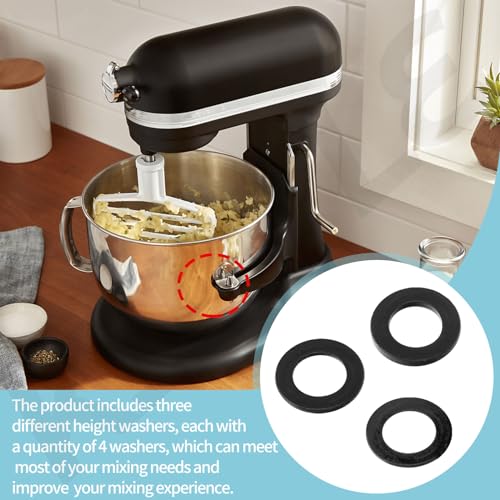 KINTLE 3 Different Height Adjustments for the KitchenAid Bowl-Lift Stand Mixer, Improve Bowl Does Not Come Close Enough to The Bottom, Allow the Food to Mix Well, Enhance Mixing Experience - Image 3