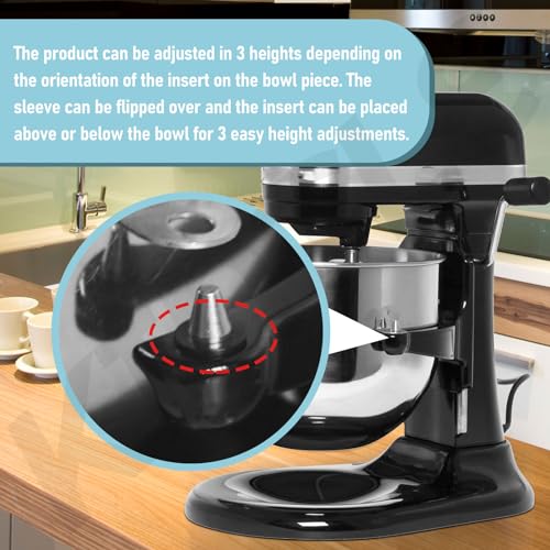 KINTLE 3 Different Height Adjustments for the KitchenAid Bowl-Lift Stand Mixer, Improve Bowl Does Not Come Close Enough to The Bottom, Allow the Food to Mix Well, Enhance Mixing Experience - Image 4