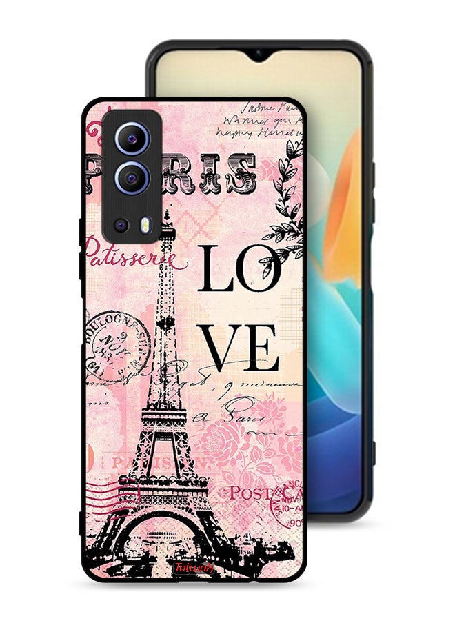 Tolwak Vivo iQOO Z3 5G Protective Case Cover Paris Love - Image 1