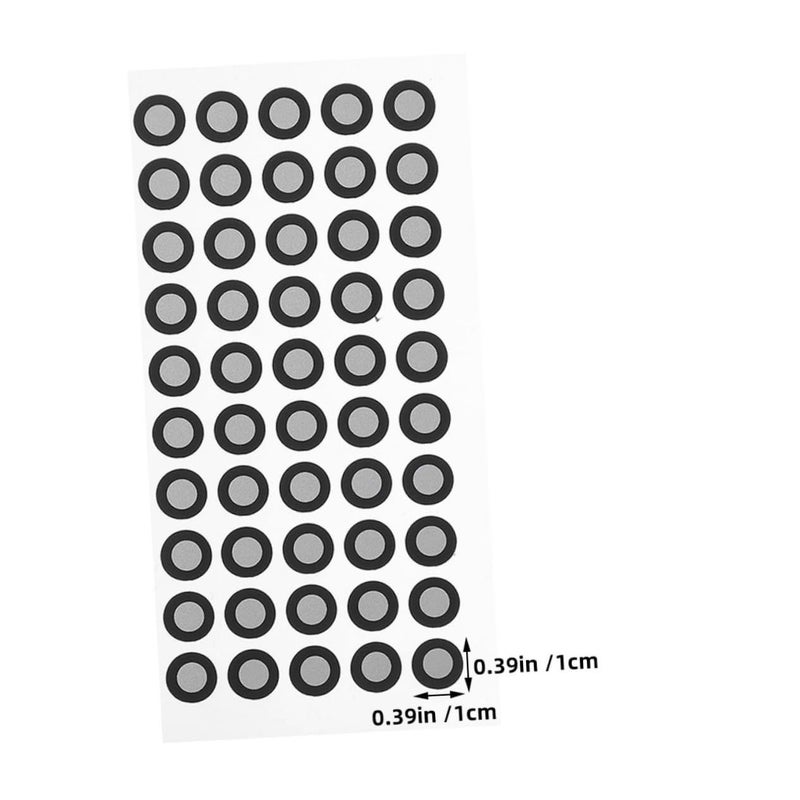 علامات المسح العاكسة 2 ورقة مقاومة للتمزق نقاط نقطة سهلة التركيب الحجم 1.00 × 1.00 × 0.15 سم - Image 3