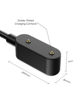 Generic Pack of 3 Charging Cable Compatible with Huawei Watch FIT 3 ,Huawei Watch Fit, Honor Band 6, Huawei Band 6, Huawei 4X, Honor Watch ES , 100 cm Replacement USB Charging Cable and Type C Charging Cable - Black  - Image 3