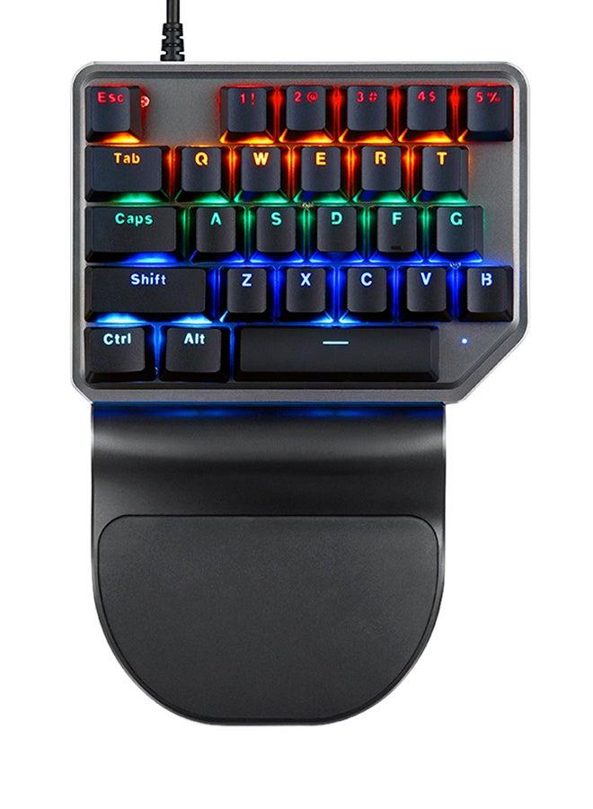 Mechanical Gaming Keyboard with Wired Connection and Tactile Switches for Typing Coding and Holiday Gifting Ideal for Desk Setup 104 Keys RGB Backlit - Image 1