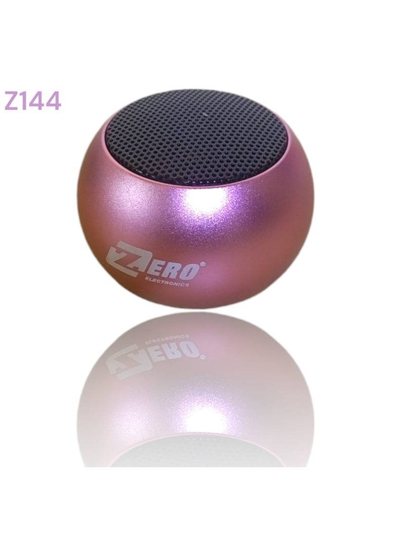 زيرو Z144 مكبر صوت بلوتوث محمول صغير ذهبي وردي - Image 1