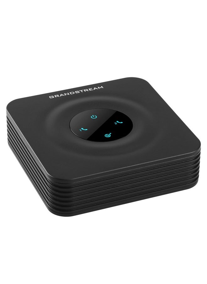 Grandstream محول هاتف تناظري بمنفذين Gs Ht802، هاتف وجهاز VoIP باللون الأسود  - Image 3