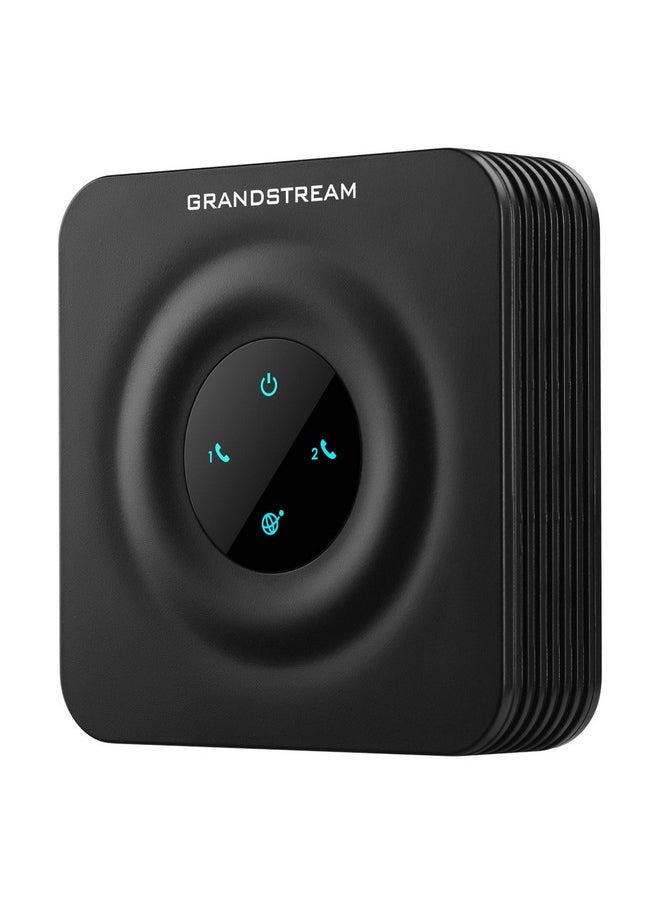 Grandstream محول هاتف تناظري بمنفذين Gs Ht802، هاتف وجهاز VoIP باللون الأسود  - Image 4