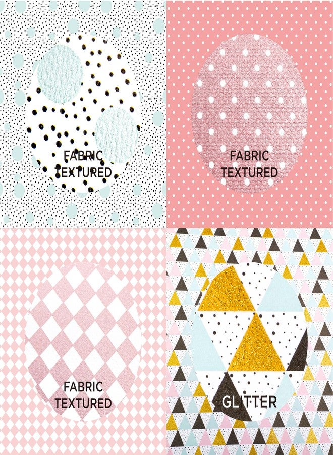 Desecraft 48 sheets 12x12 Scrapbooking Cardstock Decorative Paper Pack - Pink Collection - for Card Making Journaling Planner Origami Scrapbook Paper Scrapbook Materials Supplies - Image 5