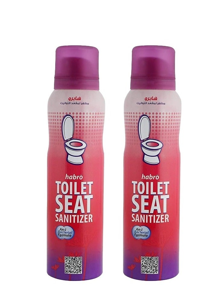 Habro Toilet Seat Sanitizer Spray 2x150 ml