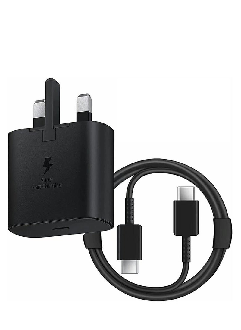 Generic - 45W USB-C Super Fast Charging PD Charger - Compatible with Samsung S24, S23, S22, S21, S20 Ultra, S24+, S23+, S22+, S21+, A 53, A15, A55, A54 - Type-C Power Adapter. - Image 1