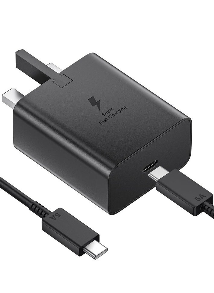 Generic - 45W USB-C Super Fast Charging PD Charger - Compatible with Samsung S24, S23, S22, S21, S20 Ultra, S24+, S23+, S22+, S21+, A 53, A15, A55, A54 - Type-C Power Adapter. - Image 1