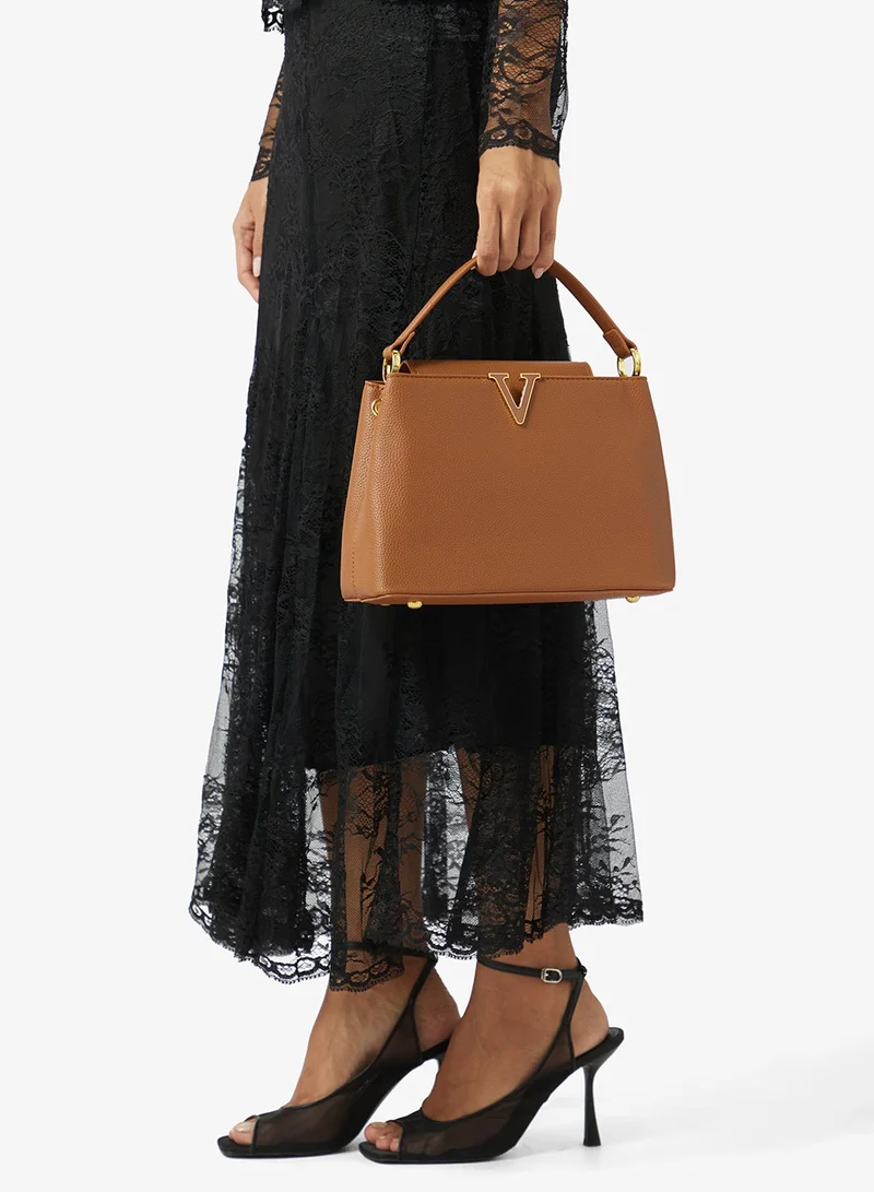 Classic Structured Top Handle Satchel