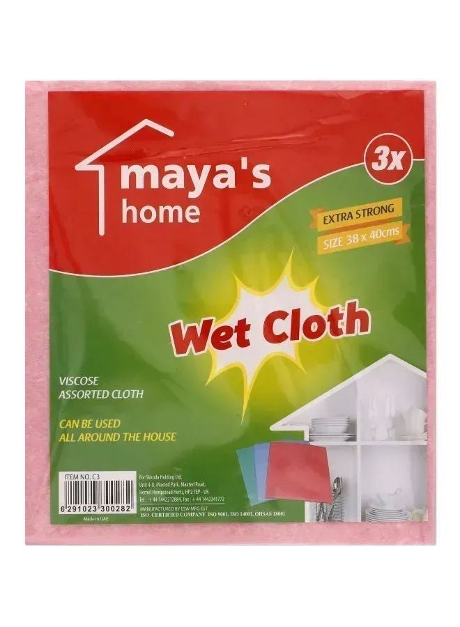 Maya's Home Wet Cloth, 3 Pcs, 3'S C3 