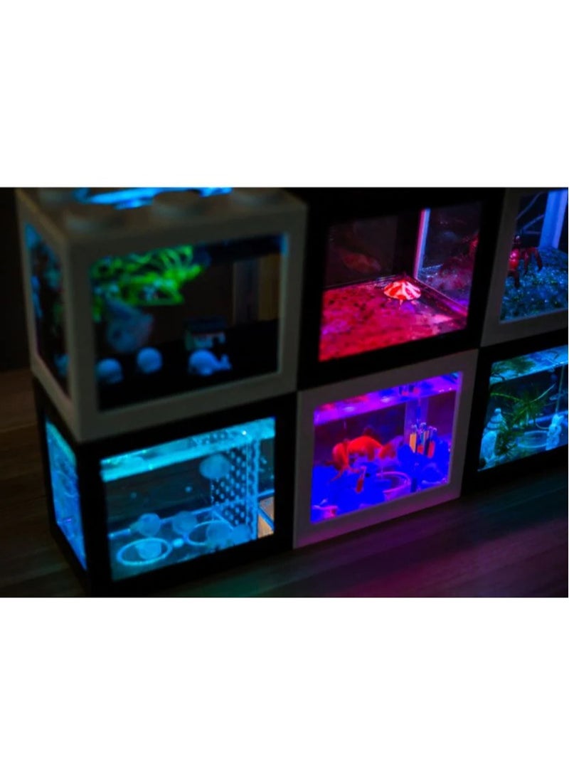 Rubik إضاءة LED دافئة/بيضاء مطفأة لحوض السمك USB - Image 3