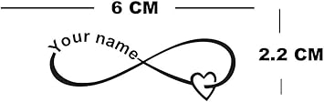 inking house Family Forever love small Heart Temporary Tattoo eternal love - Image 2