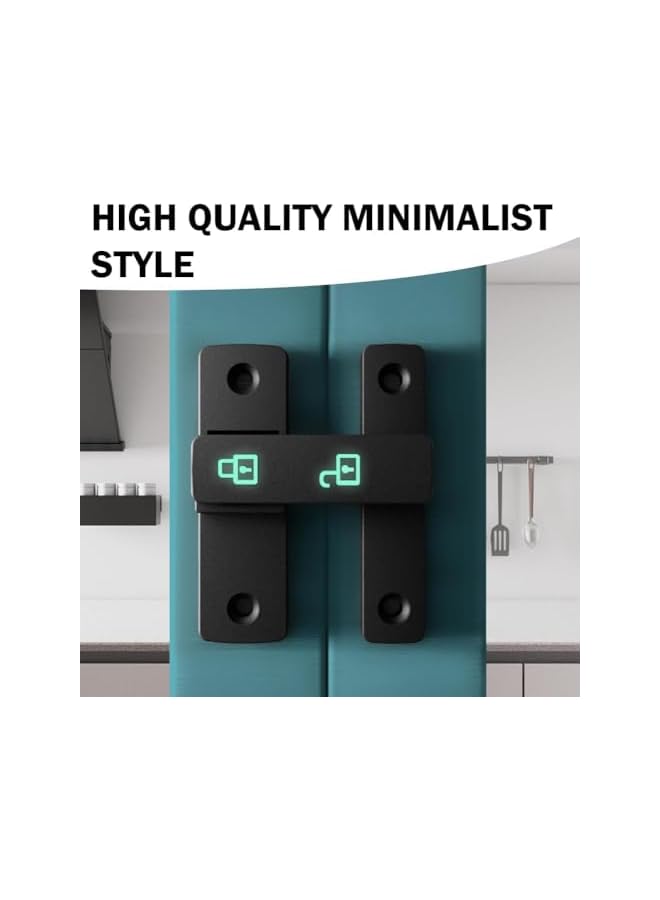 promass Door Lock, 180 Degree Heavy Duty Latch, Barn Door Latch, Door Lock for Sliding Doors, Garden, Bathroom, Warehouse (180 Degree Door Lock) - Image 4