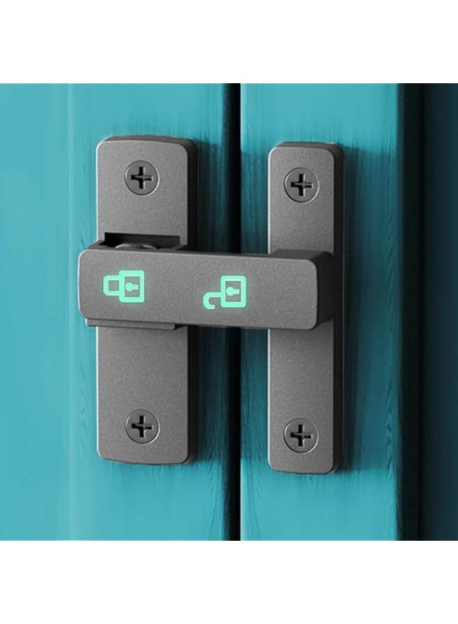 promass Door Lock, 180 Degree Heavy Duty Latch, Barn Door Latch, Door Lock for Sliding Doors, Garden, Bathroom, Warehouse (180 Degree Door Lock) - Image 1