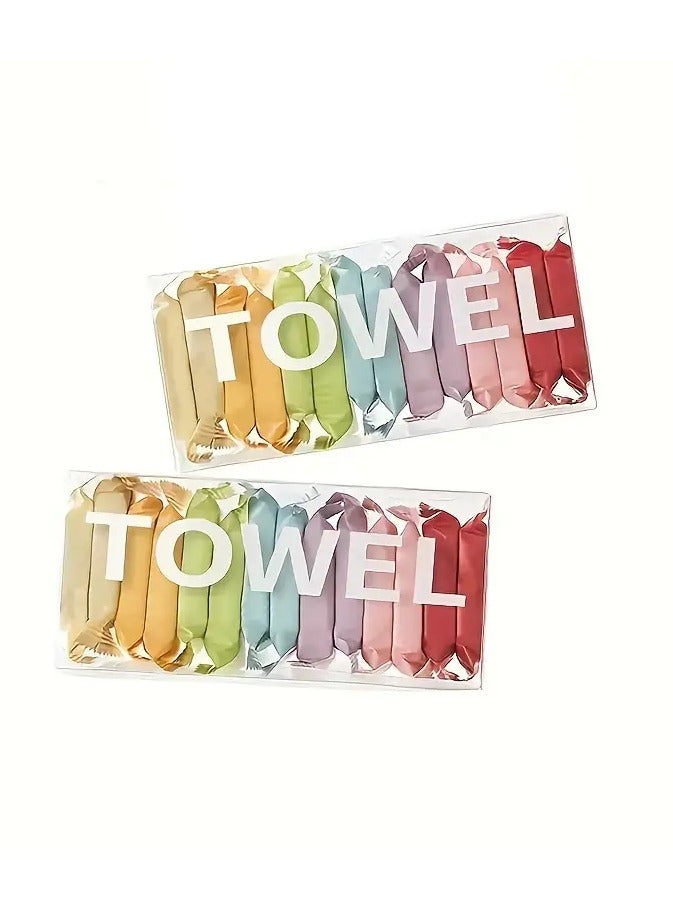 14 Pack Quick-Dry Travel Towel Set - Super Absorbent, Lightweight & Reusable, Compact Towels for Camping, Hiking & Beach - Durable, Alcohol-Free Material, No Power Needed  - Image 1
